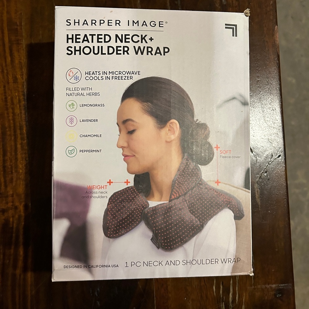 Sharper Image Heated Neck and Shoulder Wrap